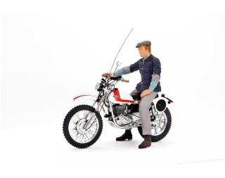 BUD SPENCER MOTOZODIACO TUAREG 223-2 & TERENCE HILL MOTO OSSA AE73 Laudoracing 1:18